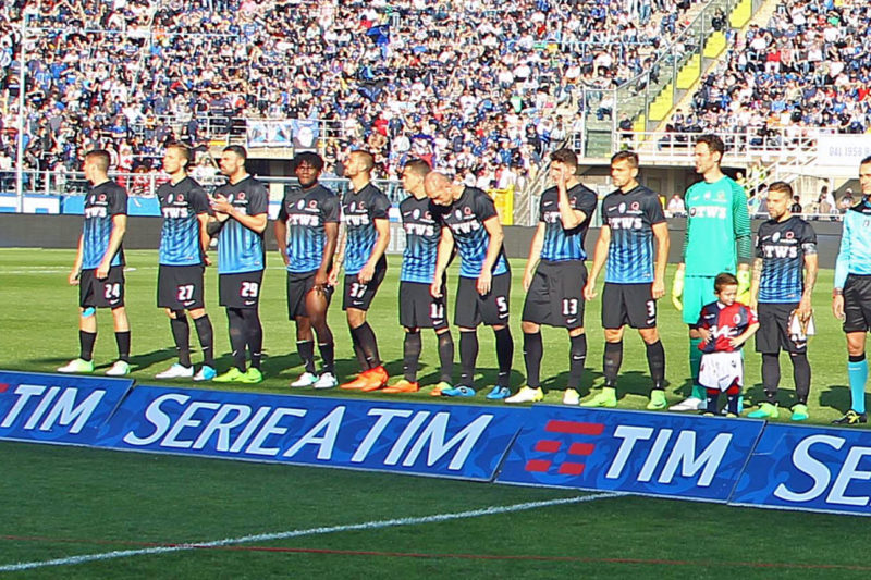 Atalanta bergamo players before a game