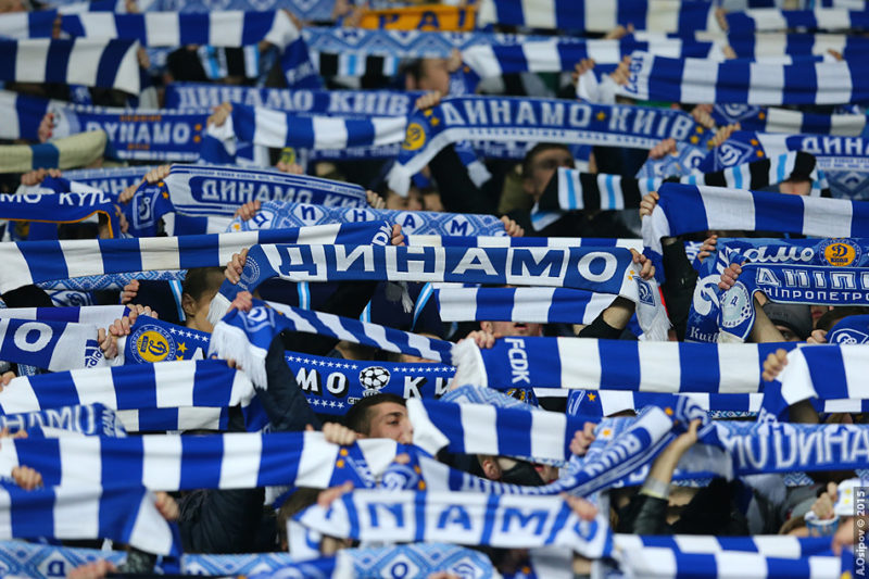 Fans cheering for their club