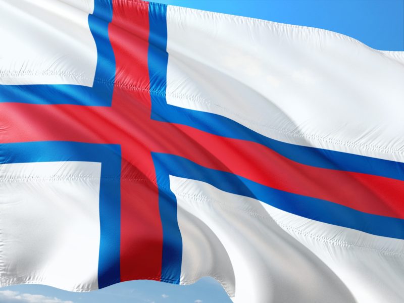The flag of the Faroe Islands