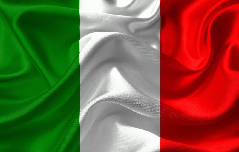 The flag of Italy